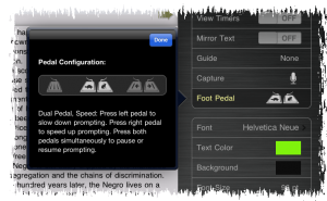 Teleprompt+ Foot Pedal Example