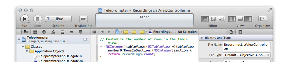 XCode Teleprompt Plus Image